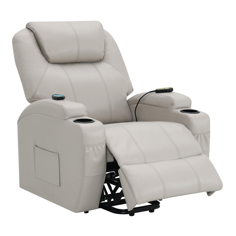 Fauteuil inclinable de massage inclinable électrique, Beige