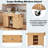 Fluted Kitchen Island With Drop Leaf, Power Outlet, Adjustable Shelves, 2 Doors And 2 Drawers-1297693737