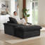 Canapé 51,77 pouces à assise simple et confortable avec repose-pieds unique pour une détente et une polyvalence ultimes-121048096