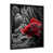 Impression noire sur toile encadrée sélectionné