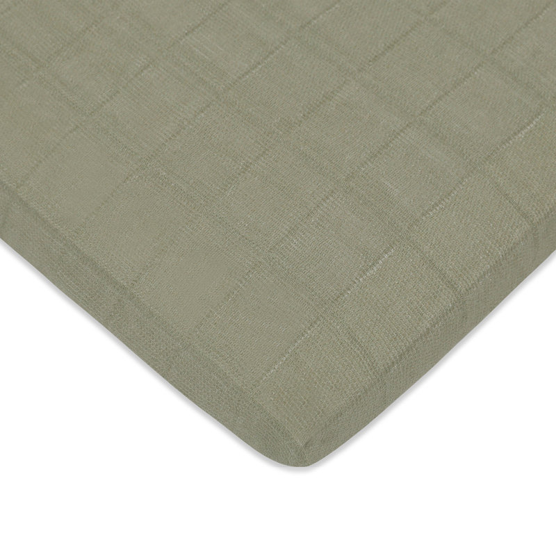 Matcha Muslin All-Stages Bassinet Sheet
