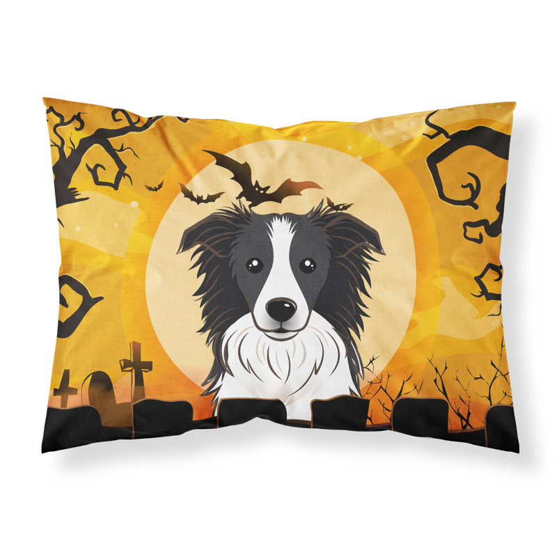  Taie d'oreiller Halloween Schnauzer, Border collie