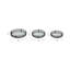 Elegant Iron and Glass Mirrored Decorative Trays Set - 18" x 18" x 3"