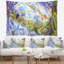 Paysage, jungle avec oiseau toucan sur une tapisserie-28509209