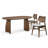 Racetrack Oval Dining Table with Double Pedestal Base-1182661243