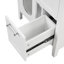 Meuble-lavabo de 24 po avec lavabo, deux tiroirs et porte, tablette réglable, fabrication en bois massif et panneau de fibres à densité moyenne