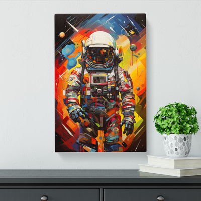 Astronaut Cubism - Wrapped Canvas