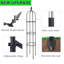 6.2ft Black Garden Obelisk Trellis – Plastic, Lightweight Rustproof Tower Trellis With Sword Top For Climbing Plants/flowers