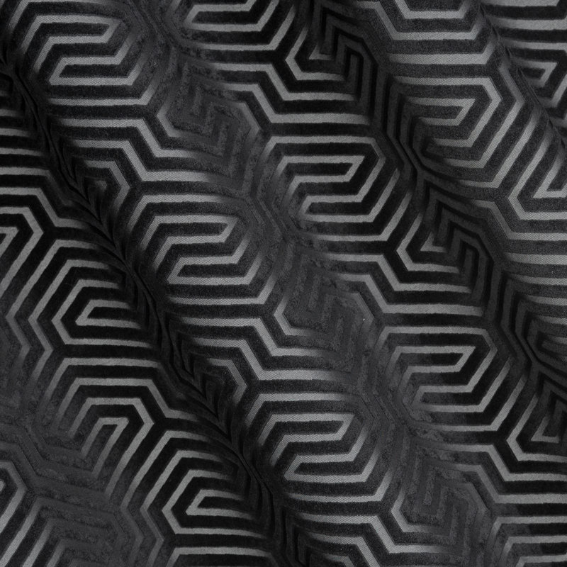 Apolla Blackout Curtains Single Panel, Black