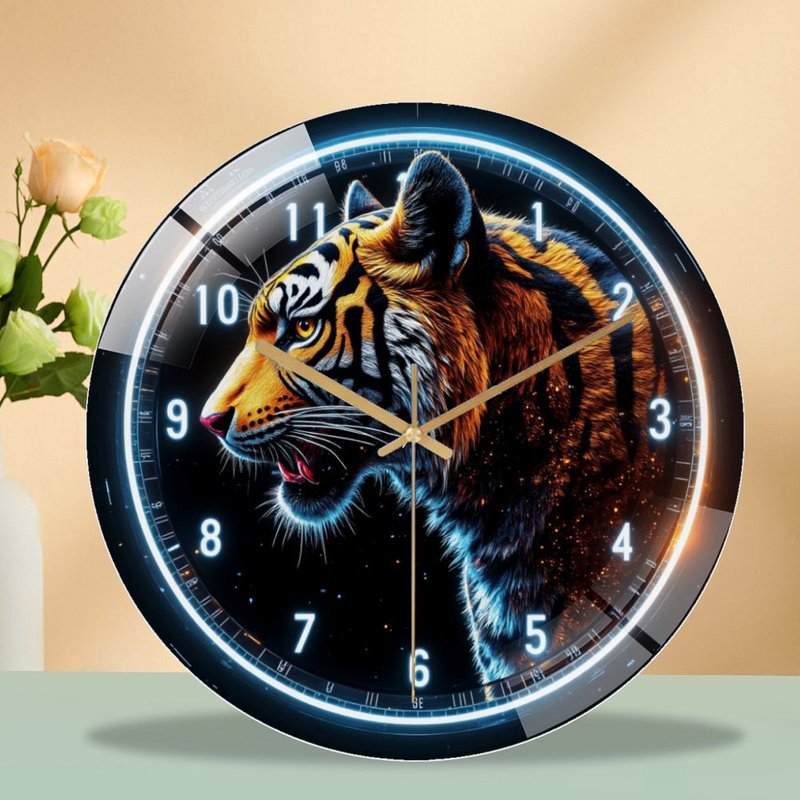 Horloge murale tigrée 12 po