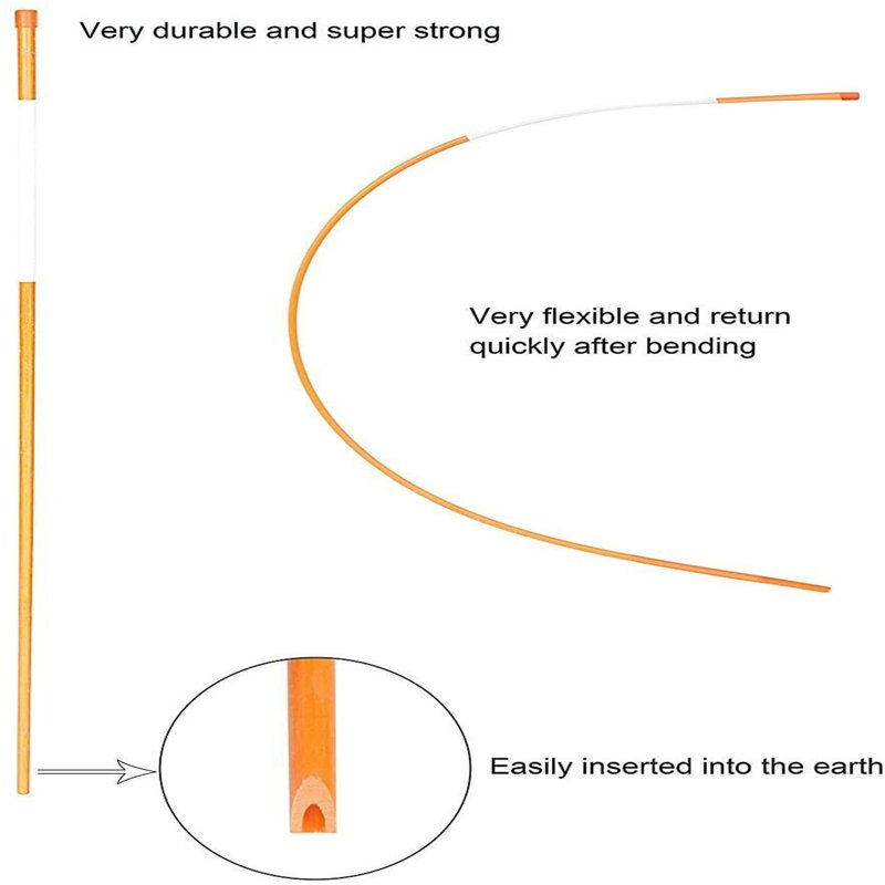 11'' H x 11'' W Composite Fencing, Orange/White