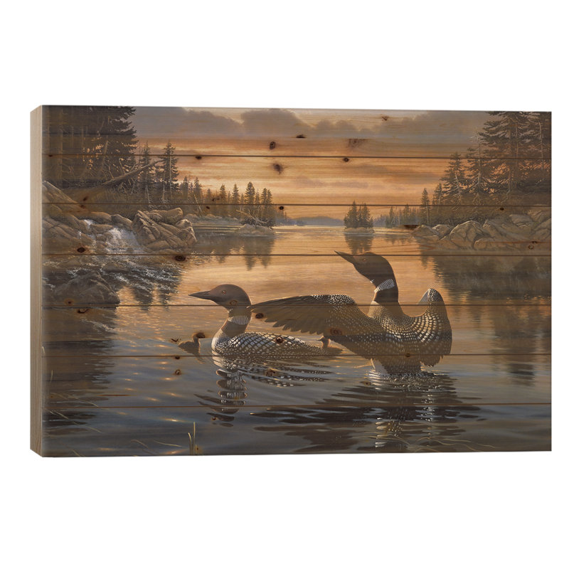 «Northern Silence» par Derk Hansen - impression sur bois sans cadre, L 26 po x H 18 po