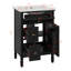 Meuble-lavabo 24 po avec lavabo, meuble-lavabo avec un tiroir rabattable et deux tiroirs, tablette réglable-327400443