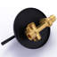 Robinet de douche mural avec valve brute-64226851