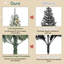 Arbre de Noël pré-éclairé en velours texturé-266161430
