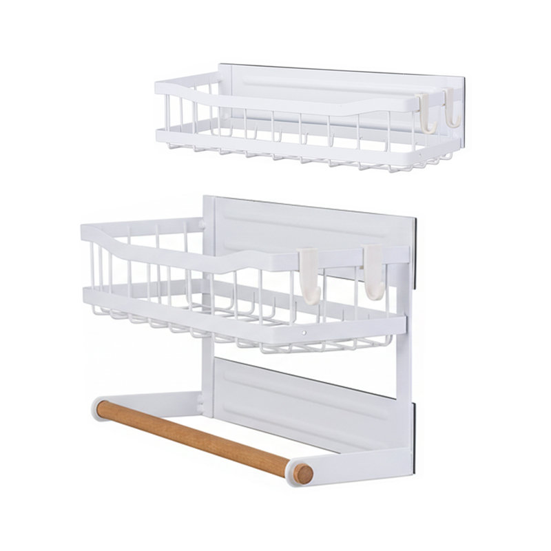 Freestanding Spice Rack, White