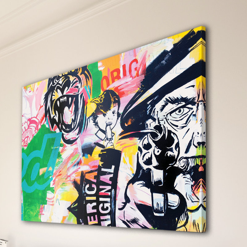 «Amériques», reproduction sur toile tendue, 30 po x 45 po