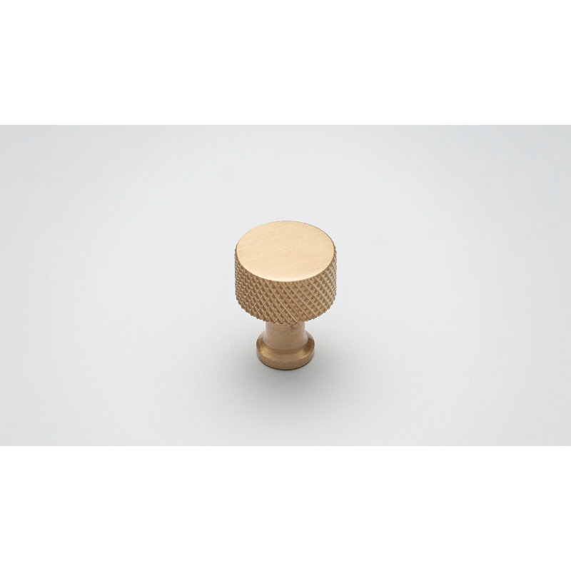 Tarri 20mm Diameter Cylindrical Knob Multipack, Brushed Brass