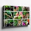 Toile dans un collage chaotique vibrant d'une scène de jungle luxuriante-460239062