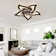 Flower-shaped Led Ceiling Fan With Remote