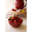  Ceramic Strawberry Serving Bowl Decorative Tabletop Decor Accent Red and Green Glazed Finish