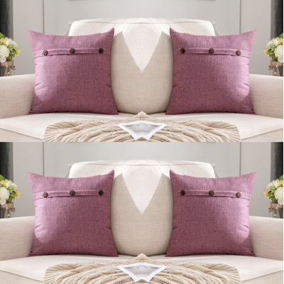 Housse de coussin en chenille à motif géométrique 18 po