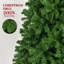 9ft / 12ft Unlit Artificial Spruce Christmas Tree, Dense PVC Branch Tips, Hinged Easy Assembly with Foldable Metal Stand-1997946602