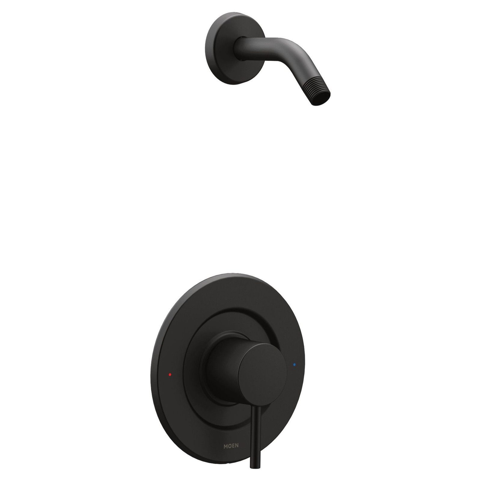 Align Posi-Temp Shower Arm with Valve Trim, Matte Black
