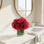 Peony Arrangement in Glass Vase with Grass-2022617962