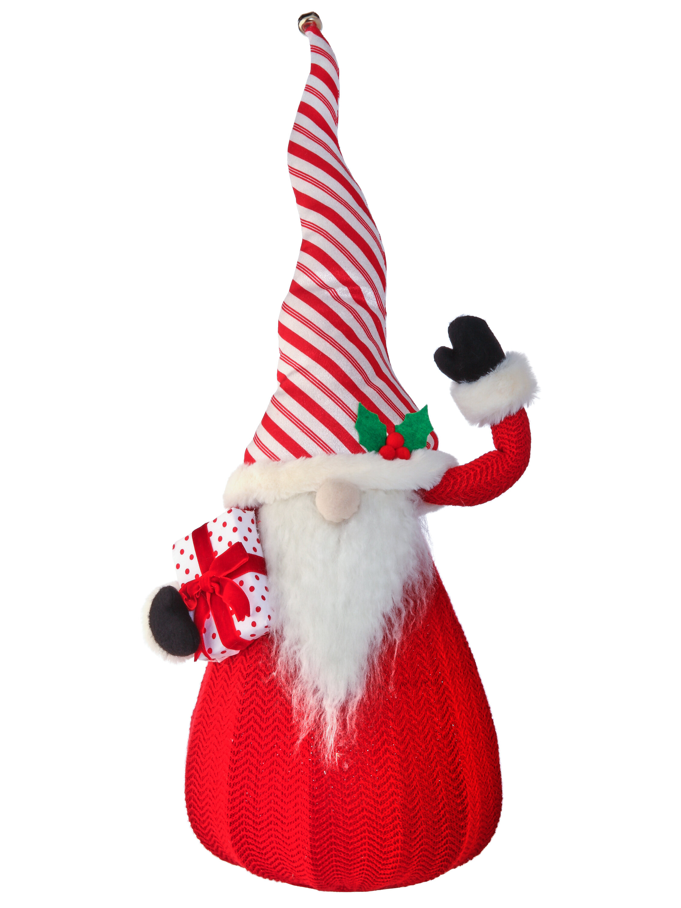 The Holiday Aisle® Wired Polyester Candy Gnome Decorative Accent | Wayfair