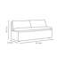 Banc de rangement rembourré beige avec rangement-112460232