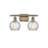 Cindi 16" W 2-Light Steel and Glass Vanity Light-670397350-670397351