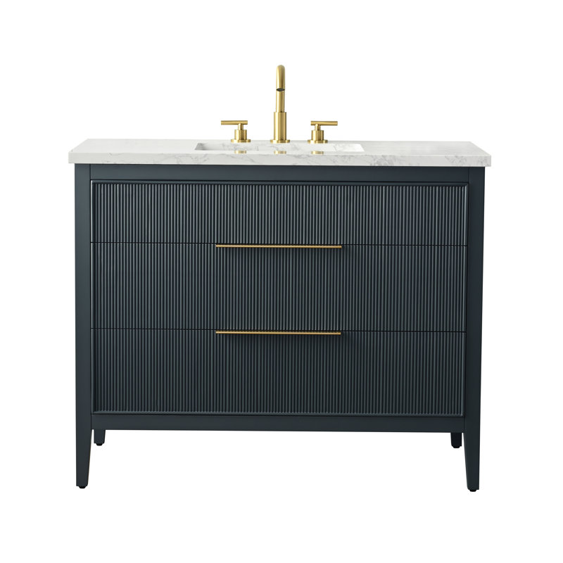 Emma 42" W Single Vanity, Vintage Blue
