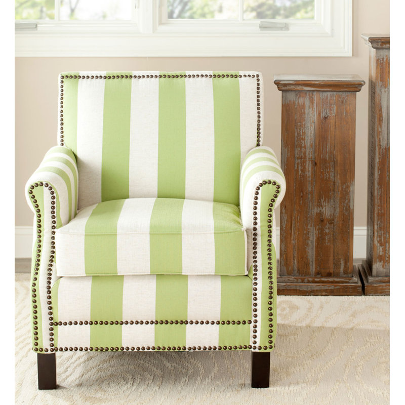 Fauteuil Easton, 100% polyester vert clair