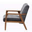 Fauteuil en polyester capitonné de 25,2 po de largeur Charrell-618635611