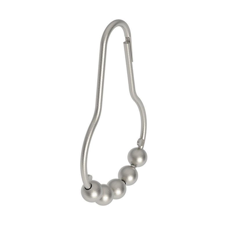 Universal Shower Curtain Rings, Satin Nickel