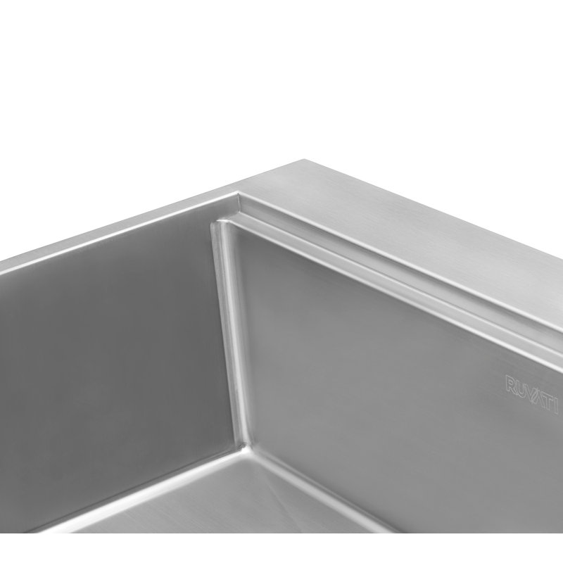 Évier de cuisine en acier inoxydable encastrable encastrable 30 po x 22 po Ruvati
