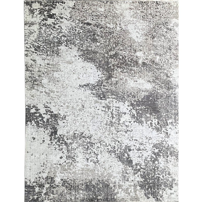 Hand Knotted Wool Abstract Area Rug