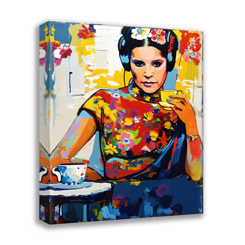 Princessleia, estampe numérique sur toile tendue avec châssis, H 24 po x l 20 po