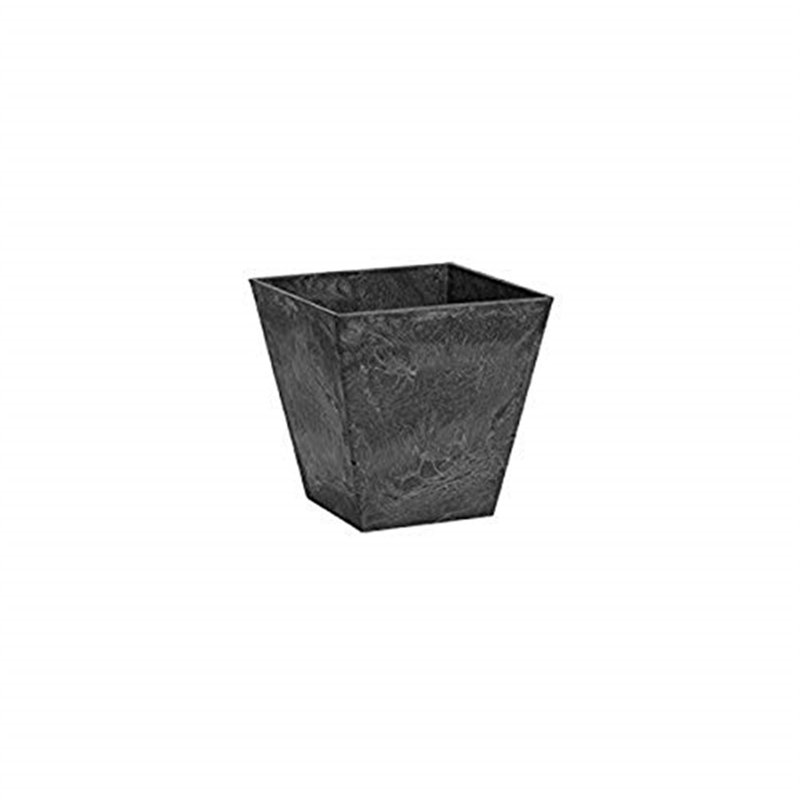Alaunah Pot Planter, Black, 15.5" H x 16" W x 16" D
