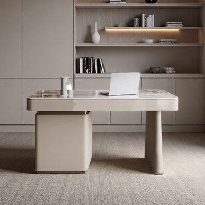 Granite slab desk simple writing/studying table
