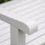 Banc de jardin Schulter en bois blanc pour 2 personnes, idéal pour cour, terrasse ou porche.-724685853
