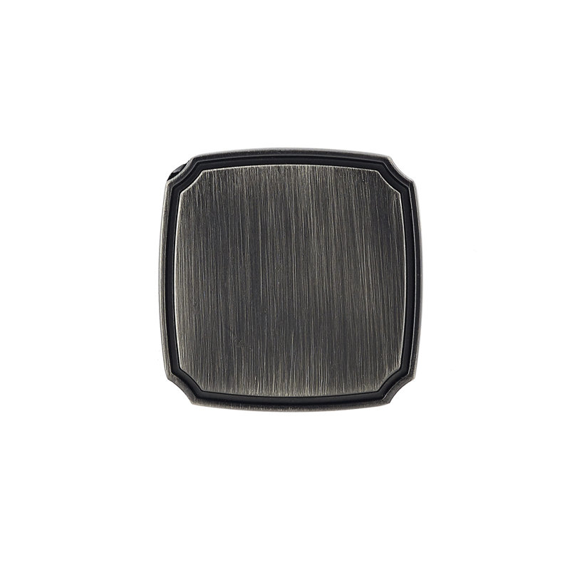 Expression Square Knob, Antique Nickel
