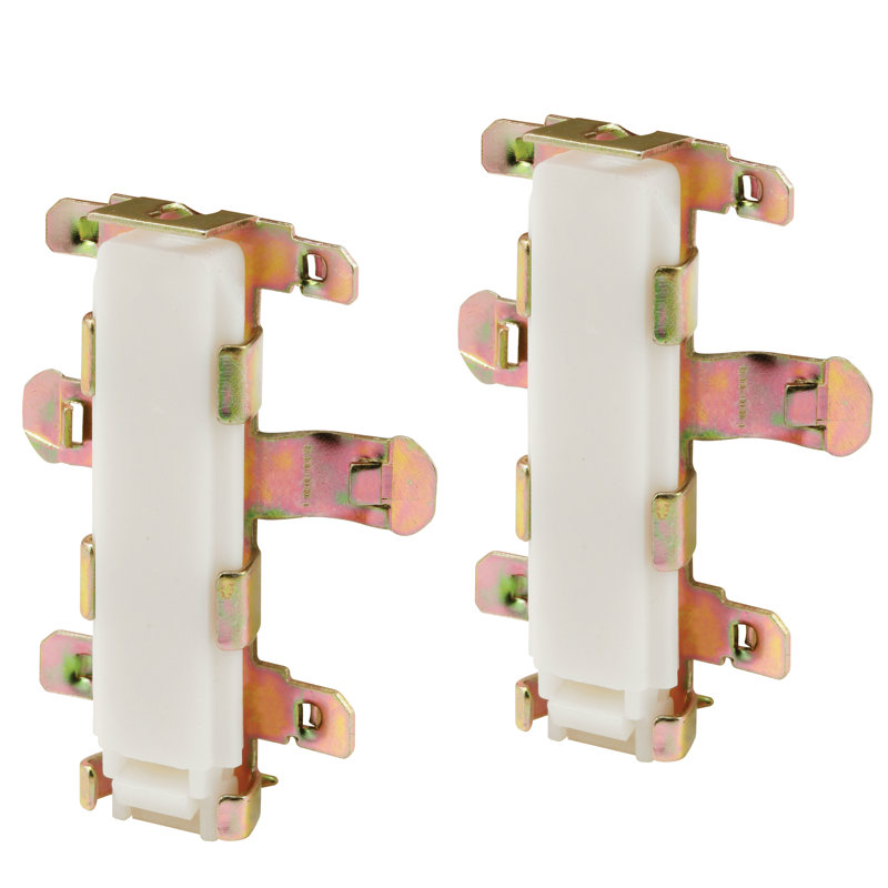 Closet Door Bottom Guide, Cox Door Systems, Plastic (2 Pack)
