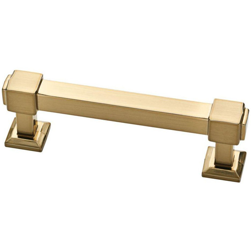 (Paquet de 5) Poignée carrée classique 3 pouces bronze champagne
