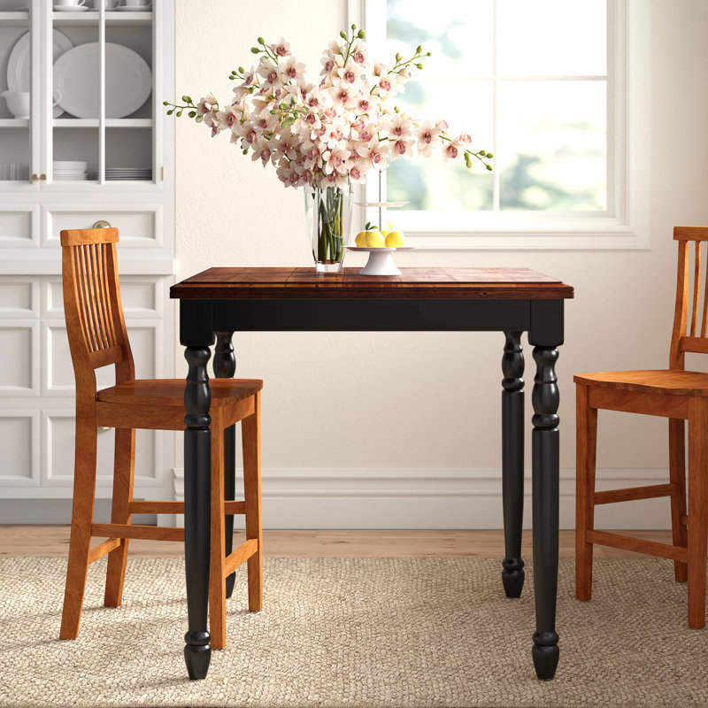 Orviston Solid Wood Dining Table, Almond / Ebony