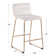 Beyonce Upholstered Counter Stool with Metal Frame