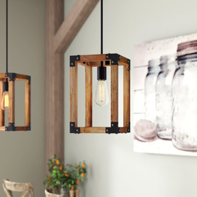 Luminaire suspendu rectangulaire à 1 lumière Aalyah