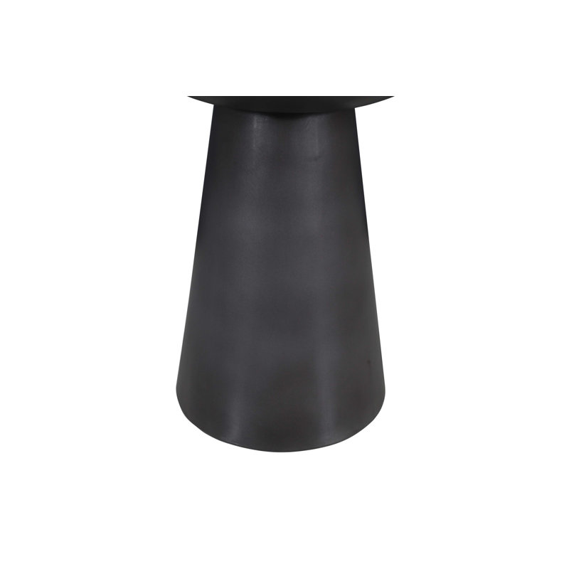 Table de bout à piédestal en marbre véritable Fransen, H 20 po x l 15 po x P 15 po