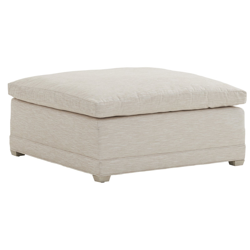Barclay Butera Upholstery Square Ottoman, Beige